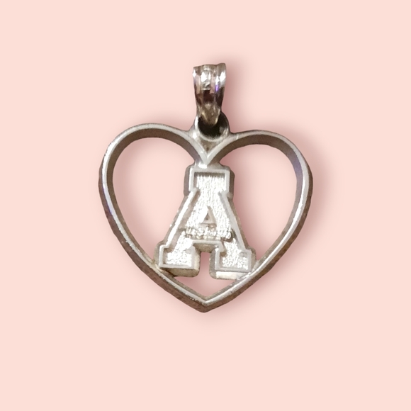 Vintage Jewelry - Sterling Mountaineers heart pendant NCAA North Carolina